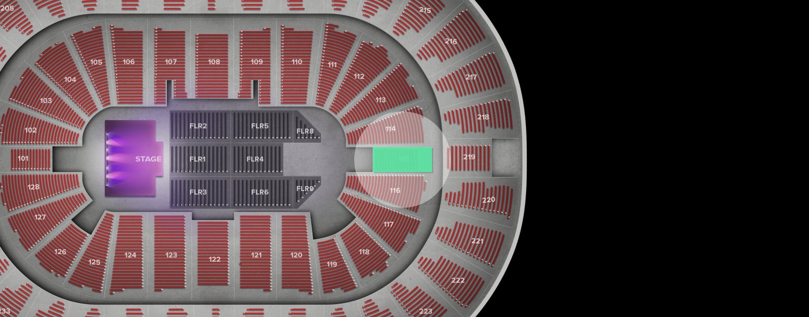 Seat view from Lower