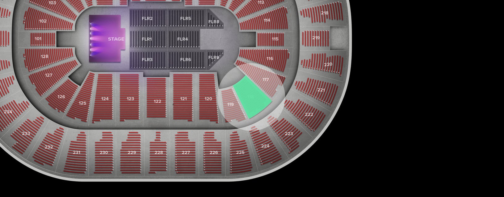 Seat view from Lower