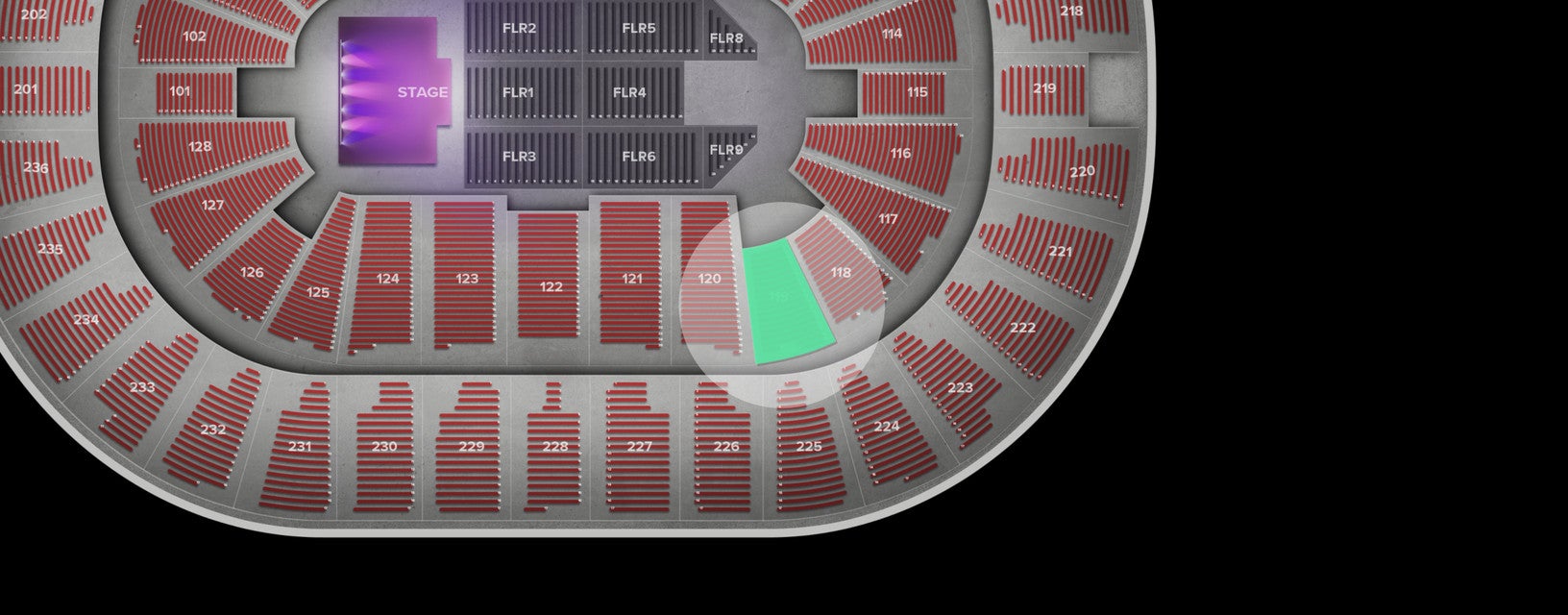 Seat view from Lower
