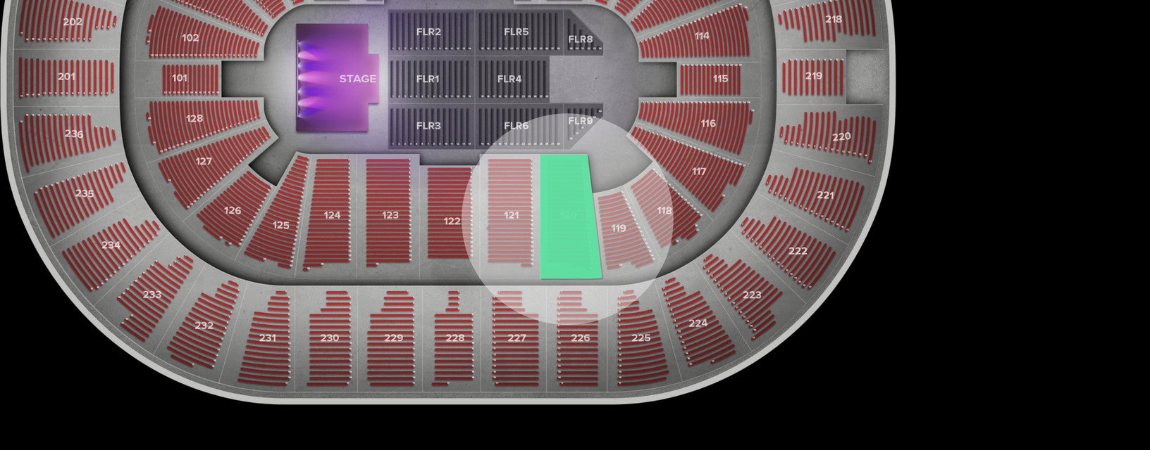 Seat view from Lower