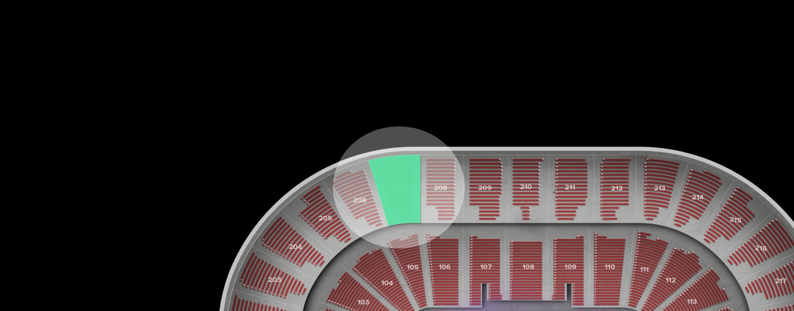 Seat view from Upper