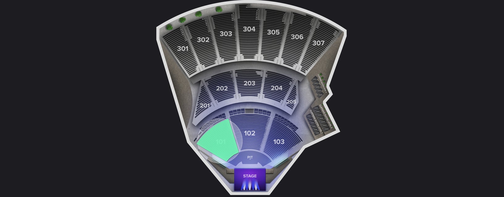 Seat view from Lower