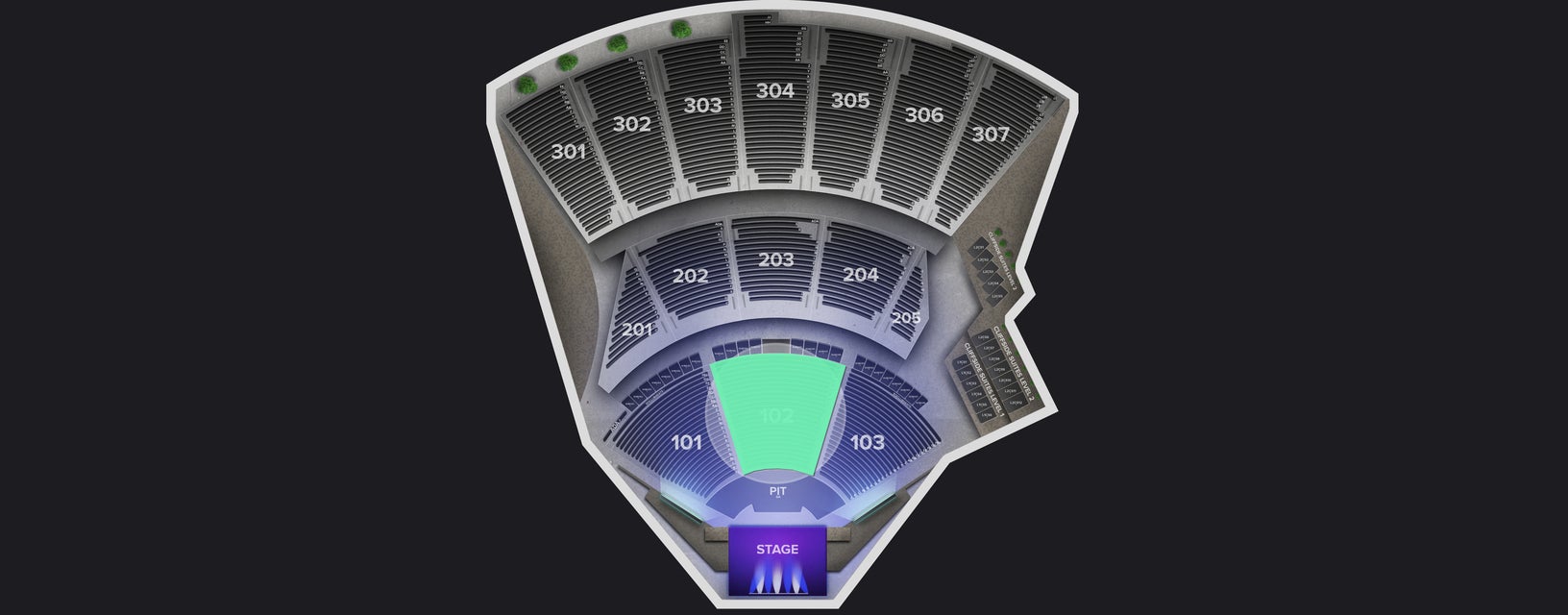 Seat view from Lower