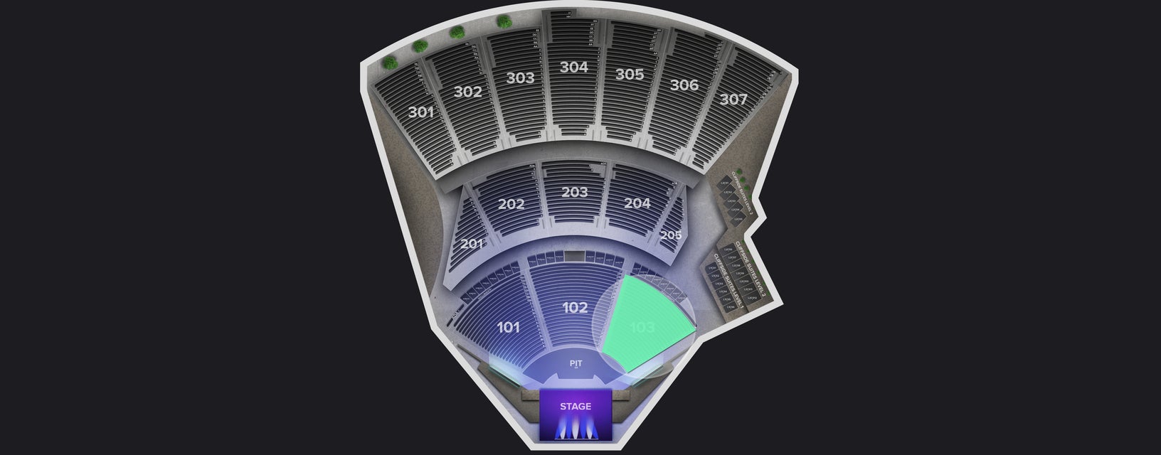 Seat view from Lower
