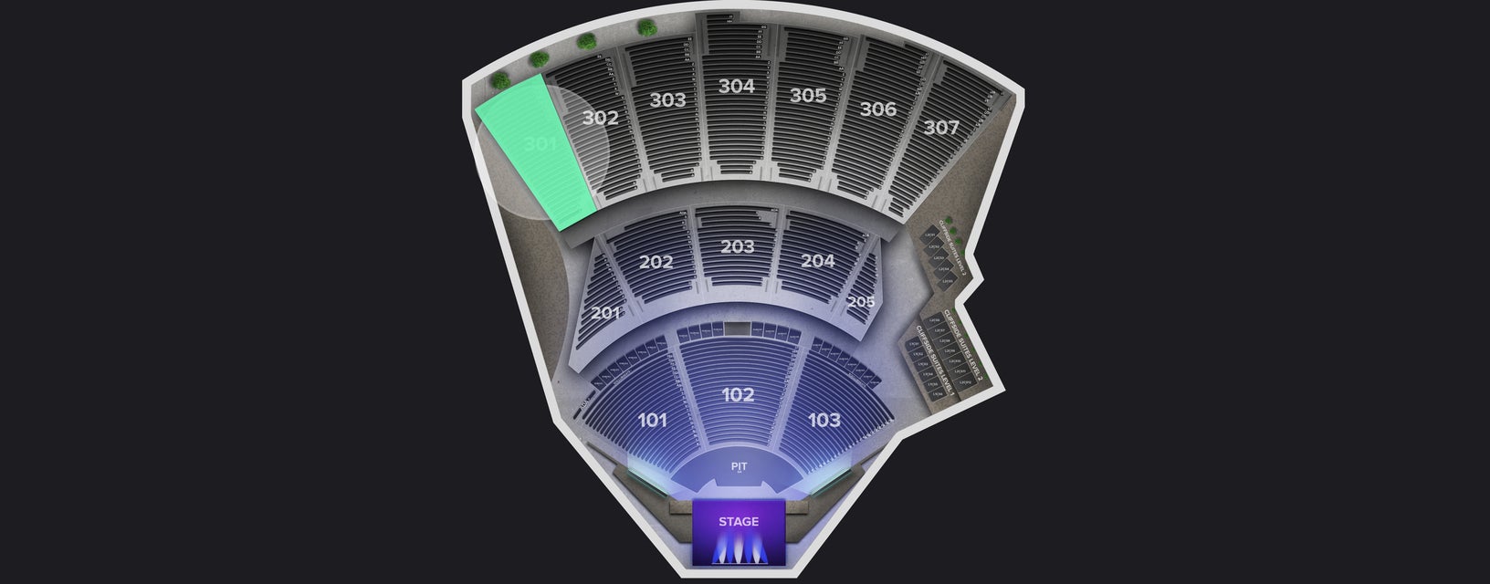 Seat view from Upper