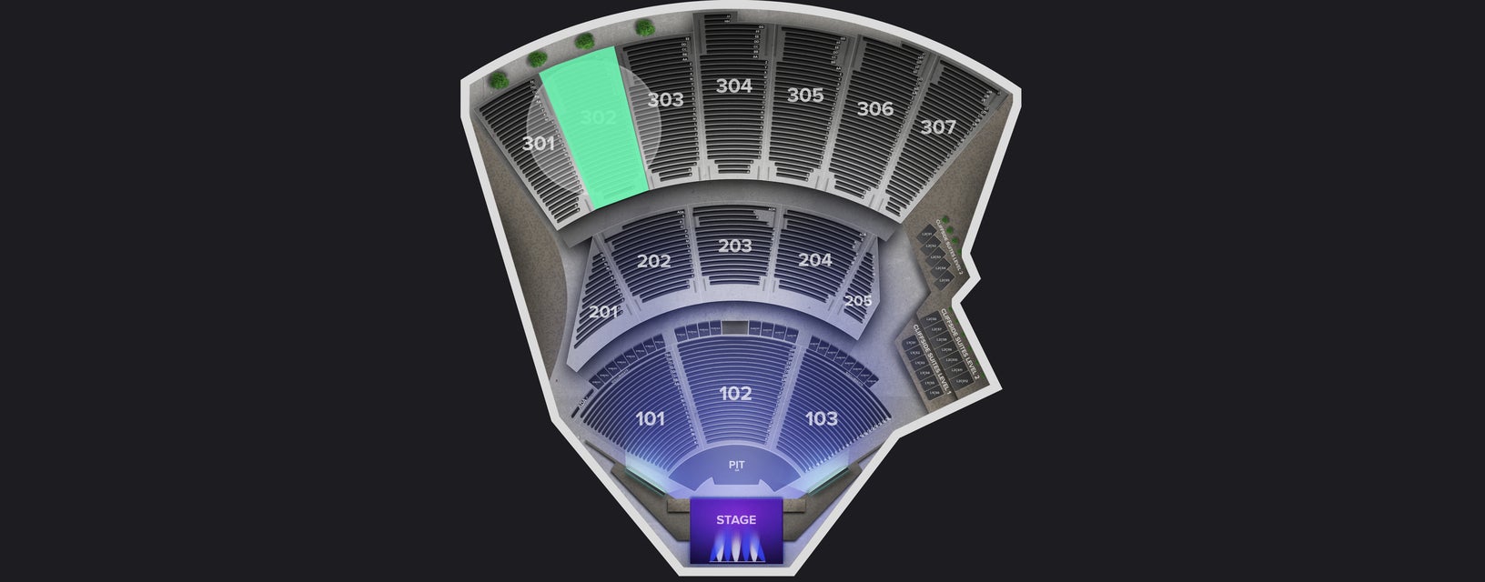 Seat view from Upper