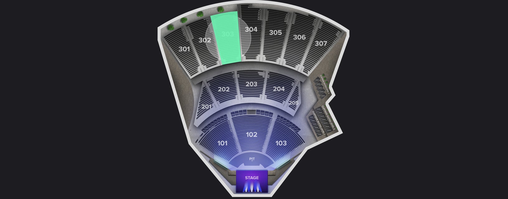 Seat view from Upper