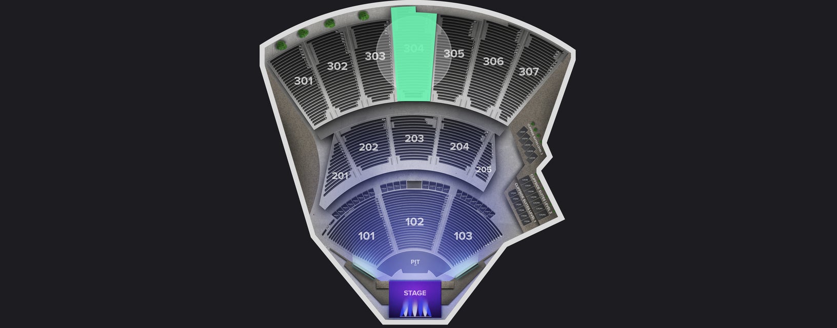 Seat view from Upper