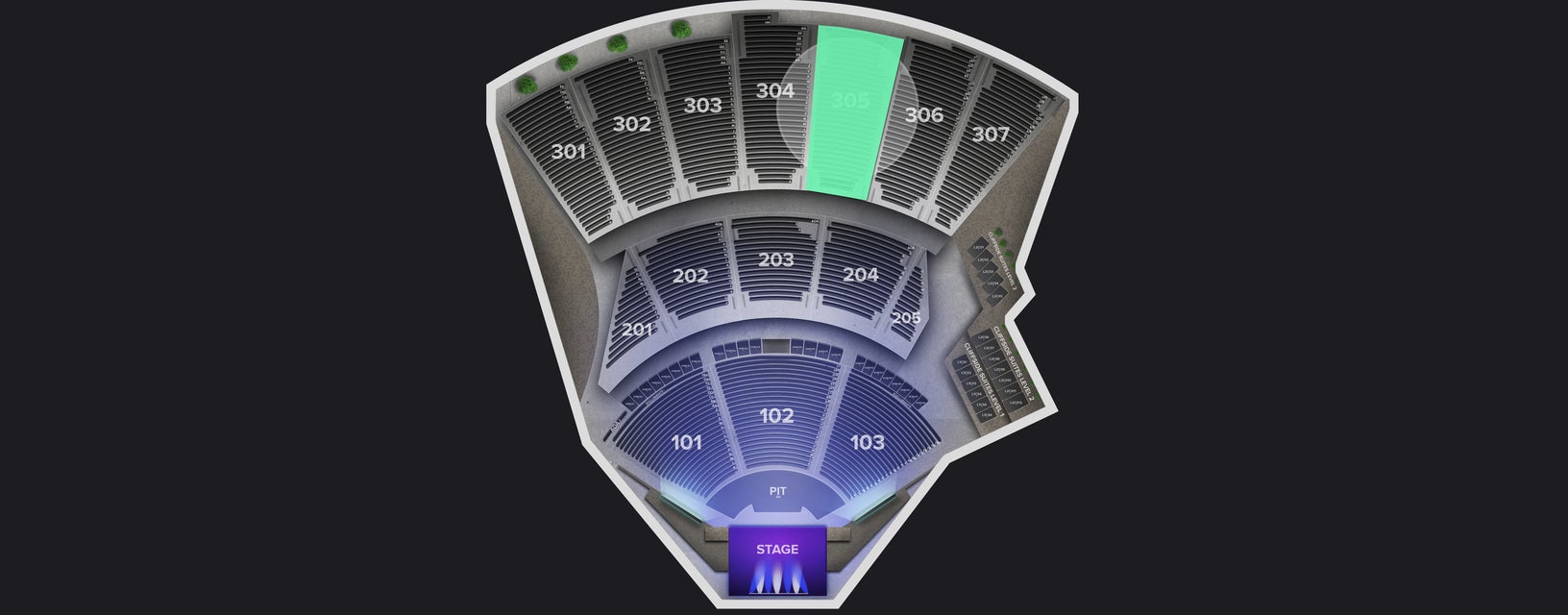 Seat view from Upper