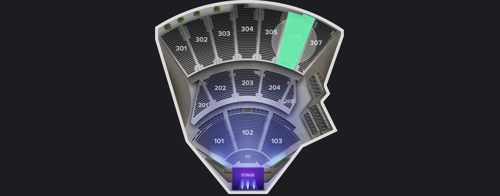Seat view from Upper