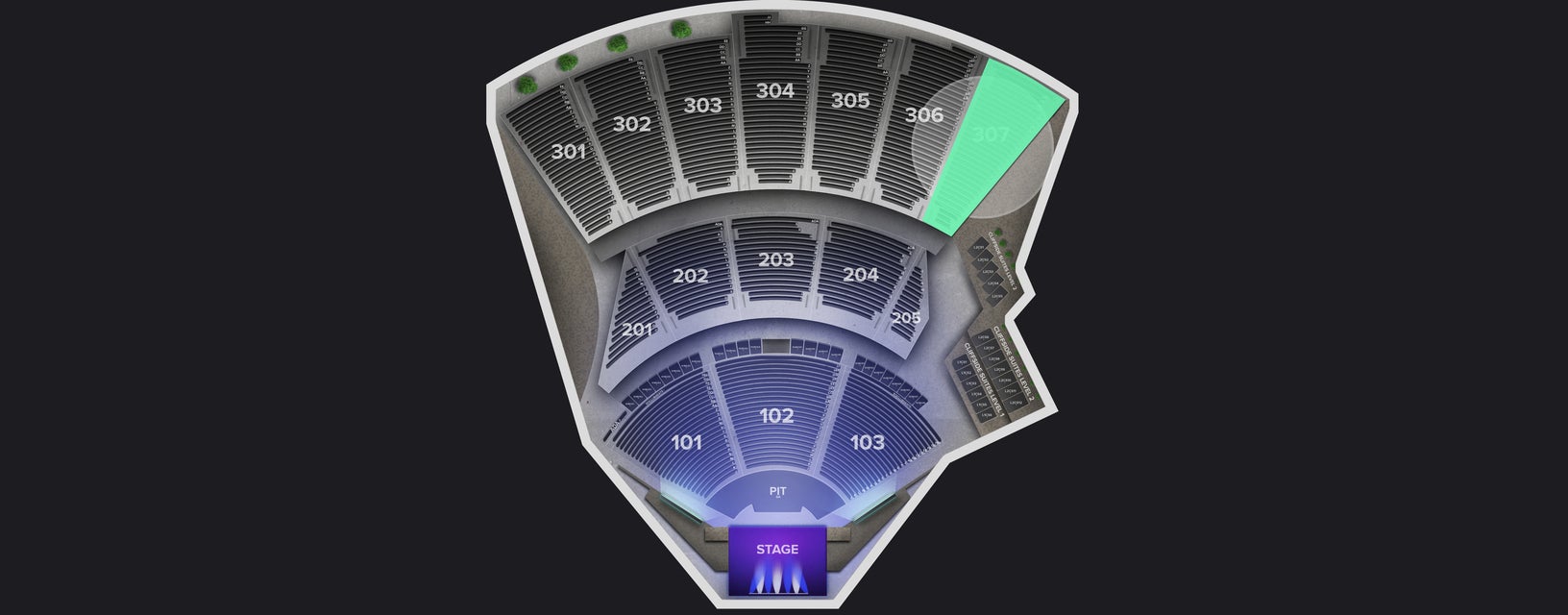 Seat view from Upper