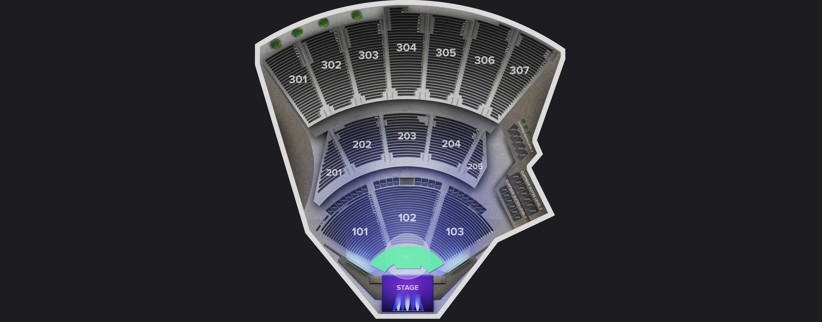 Seat view from Pit