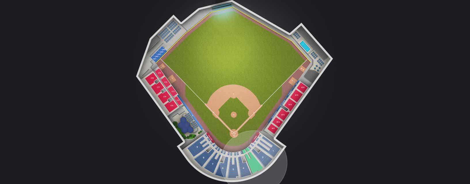 Seat view from