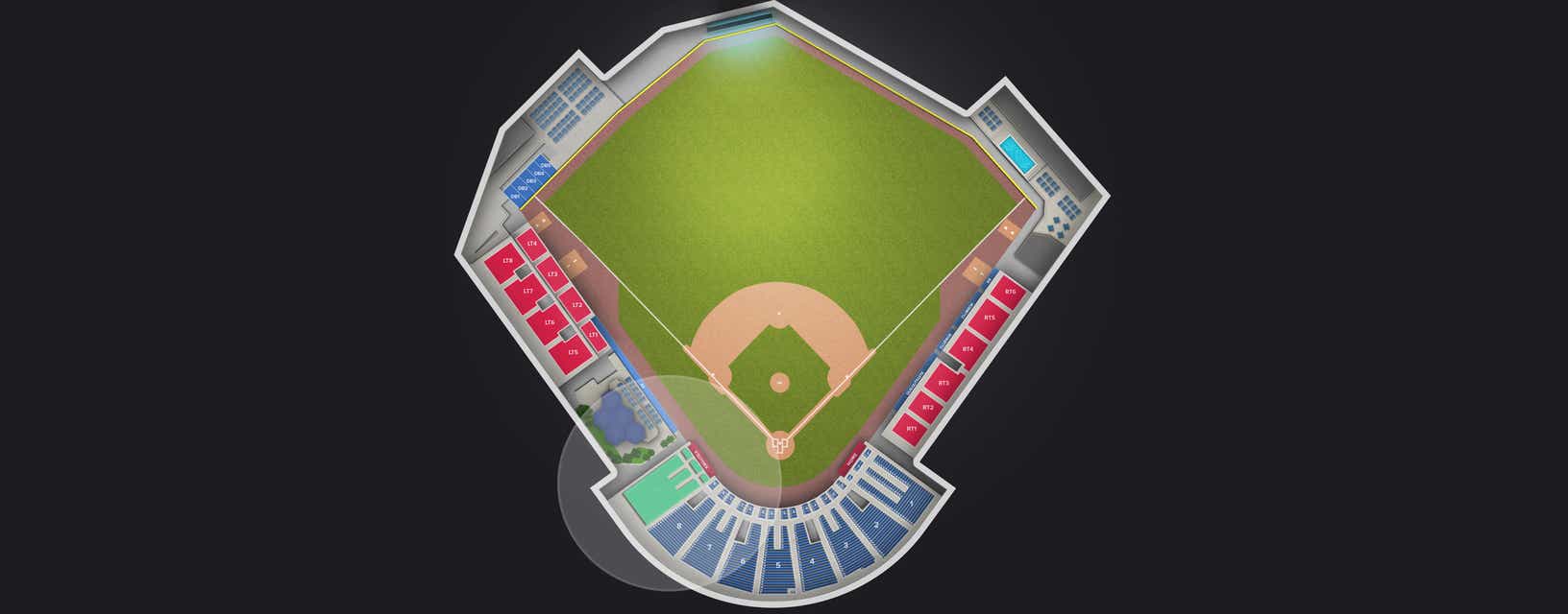 Seat view from