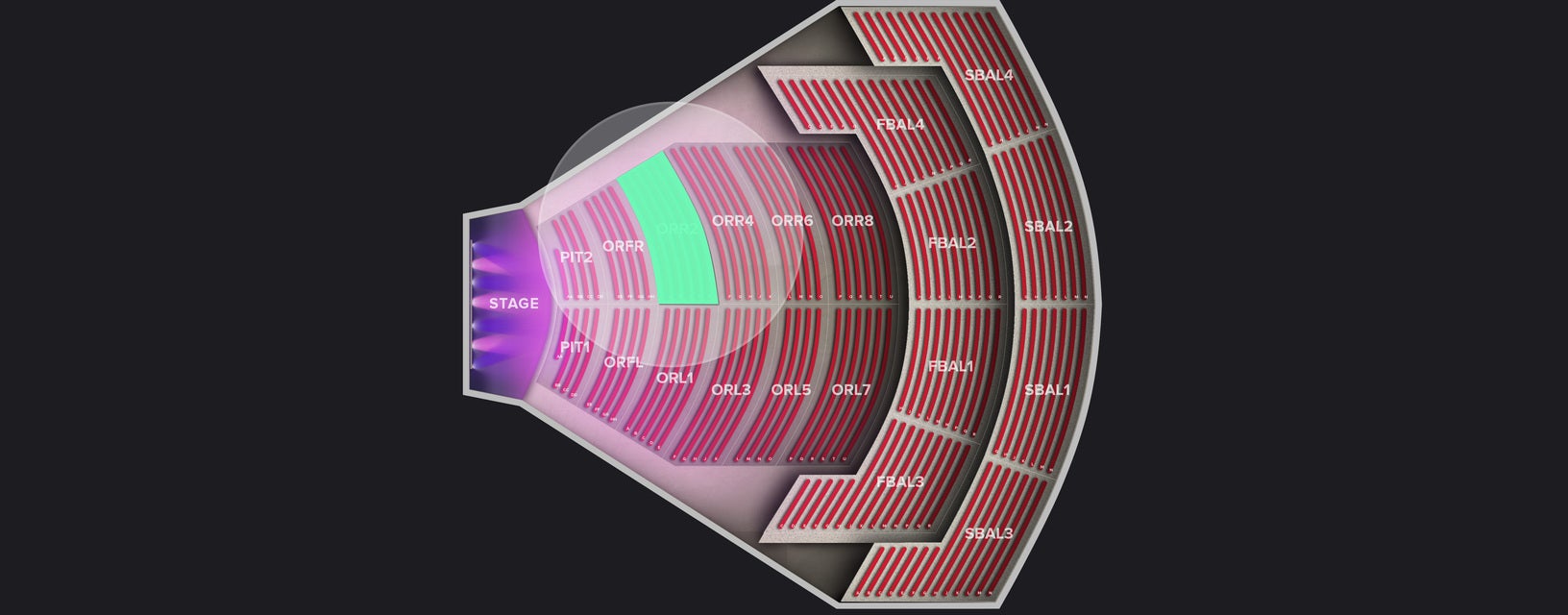 Seat view from Orchestra Right 2