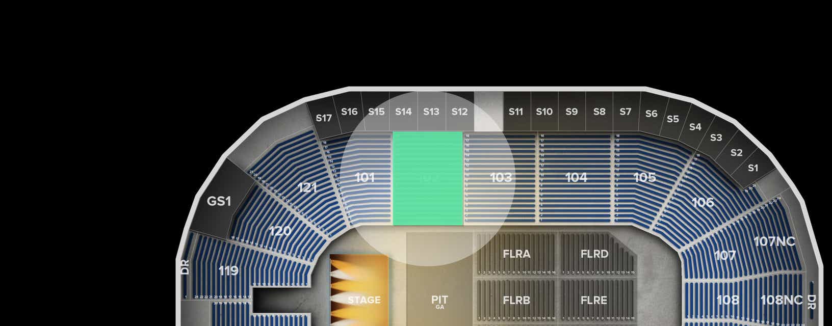 Seat view from Lower