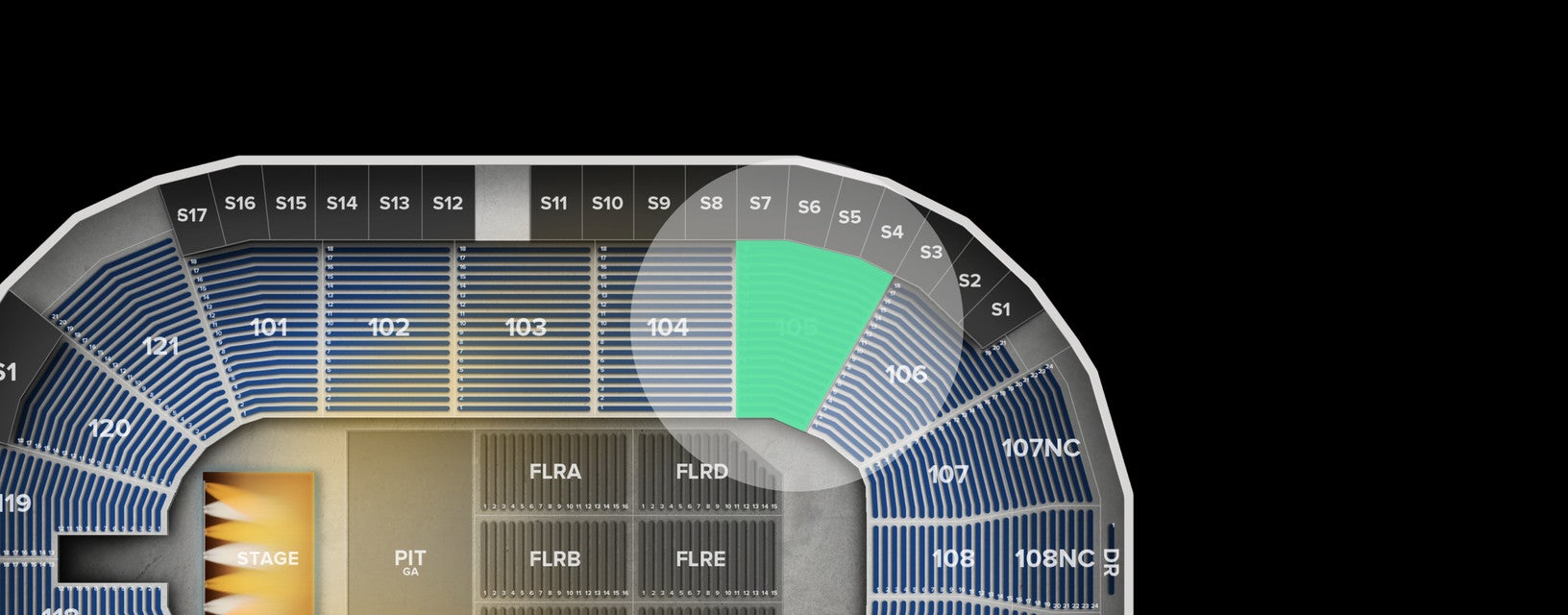 Seat view from Lower