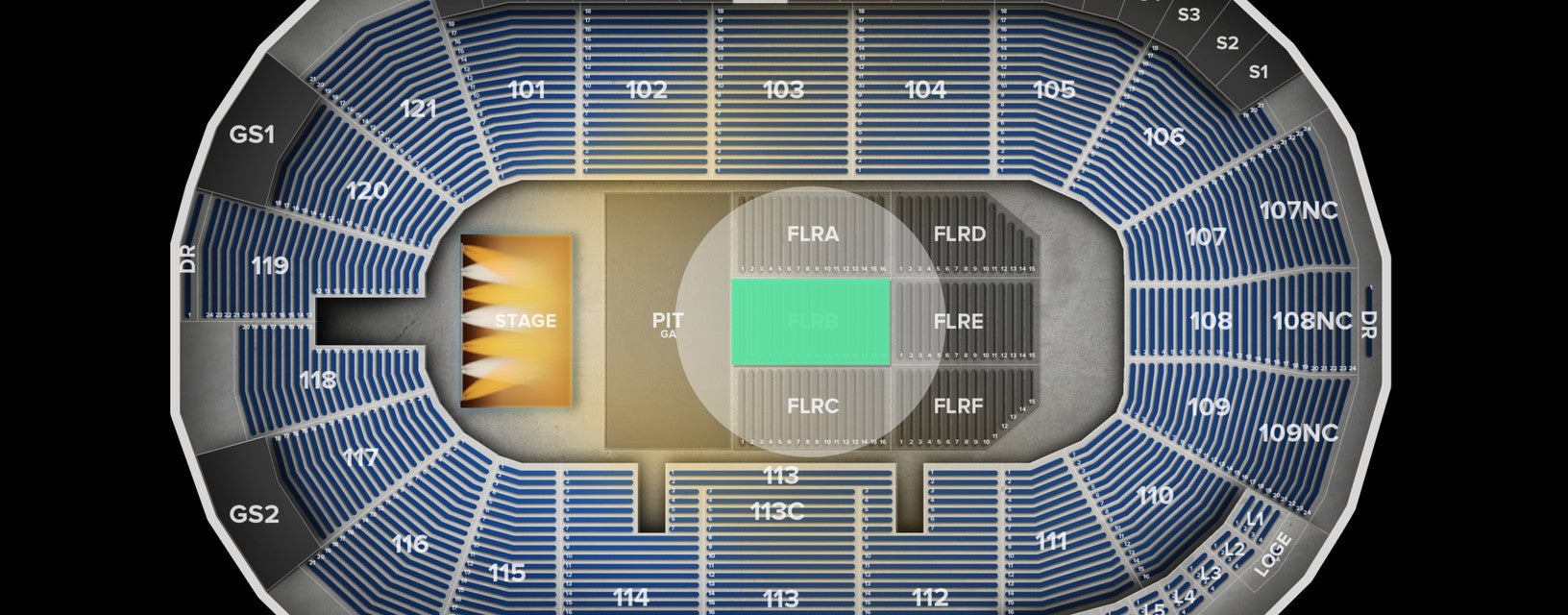 Seat view from Floor