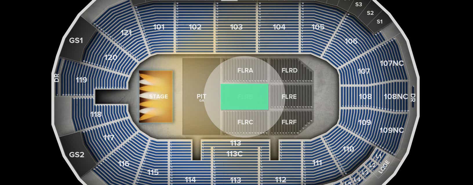 Seat view from Floor