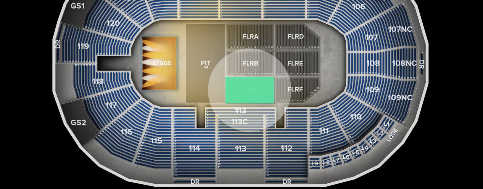 Seat view from Floor