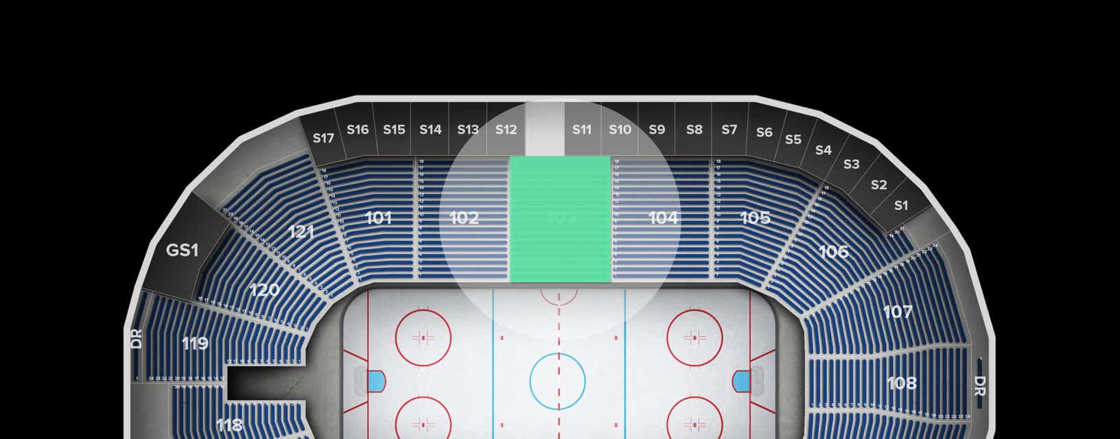 Seat view from Lower