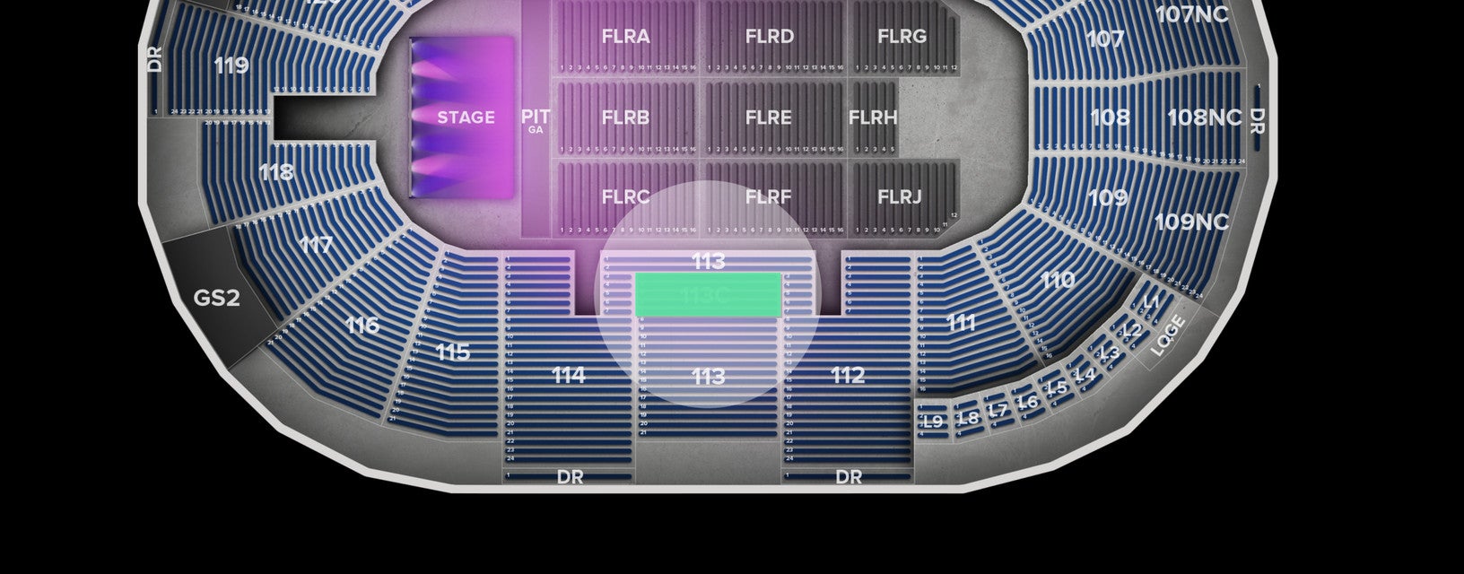 Seat view from Lower