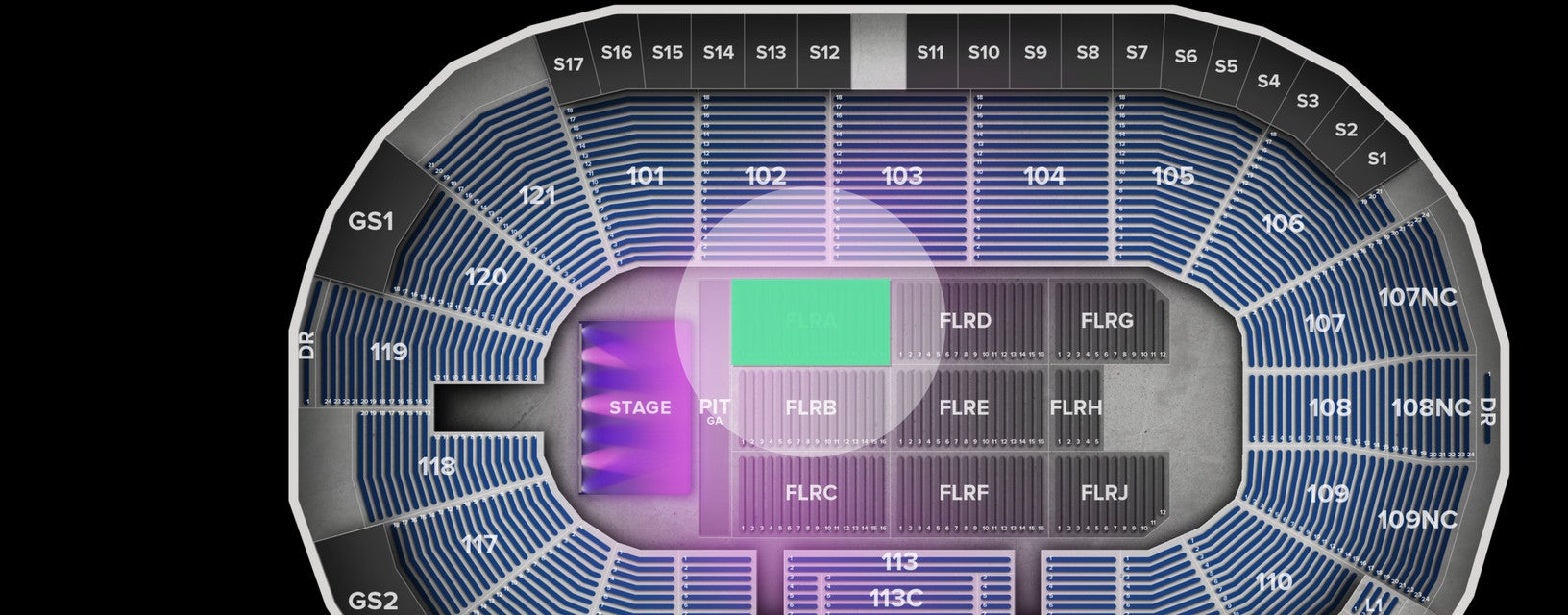 Seat view from Floor