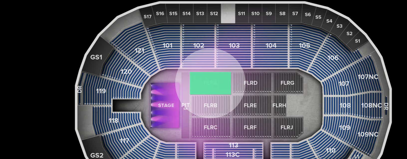 Seat view from Floor