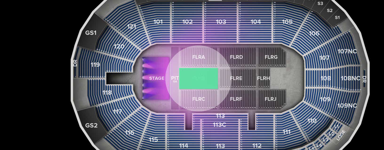 Seat view from Floor