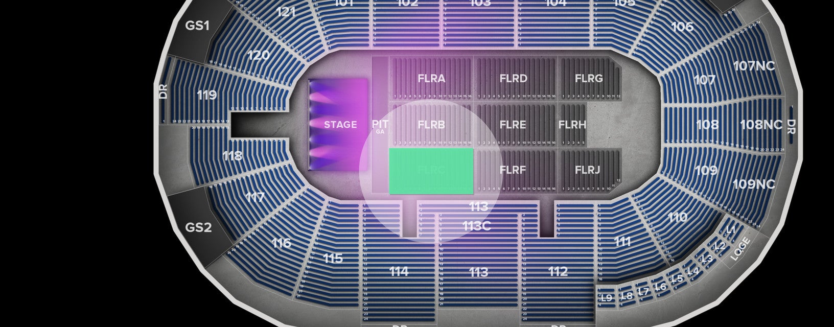 Seat view from Floor