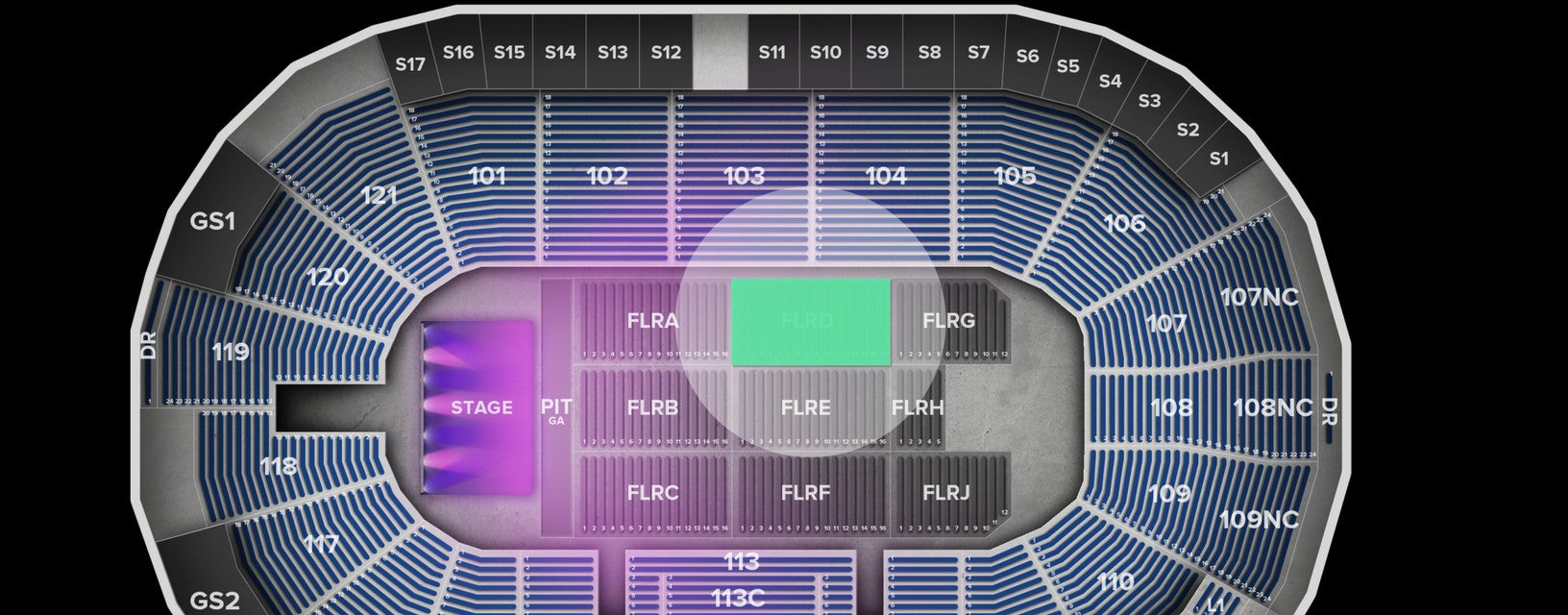 Seat view from Floor