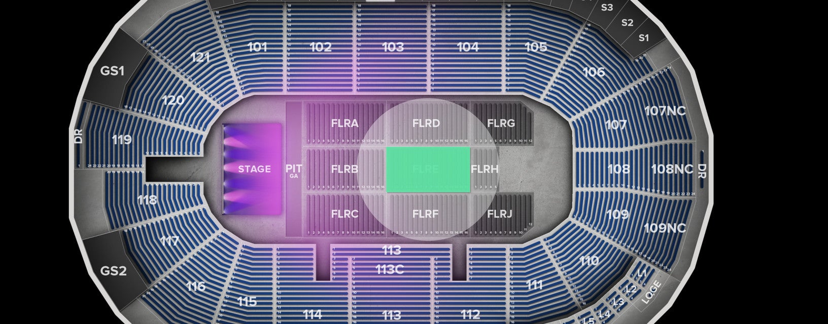 Seat view from Floor