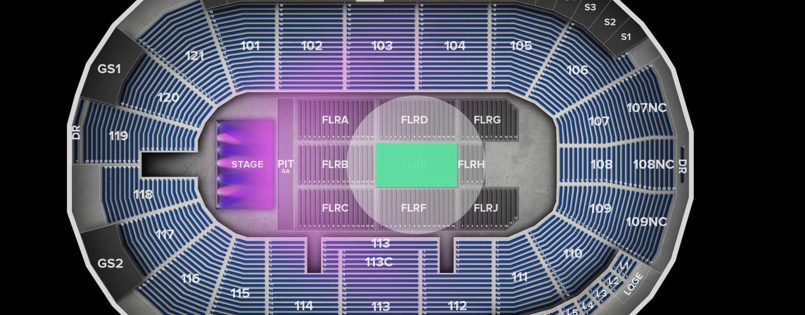 Seat view from Floor