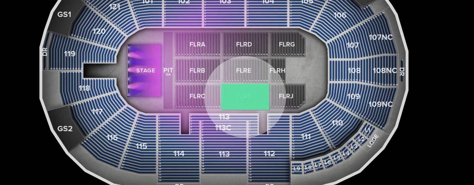 Seat view from Floor