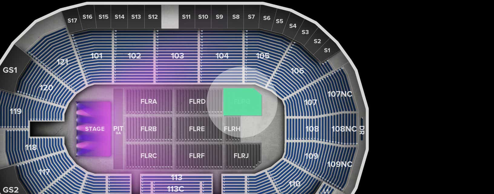 Seat view from Floor