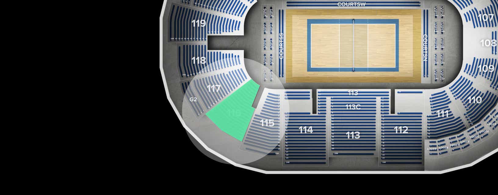 Seat view from Lower