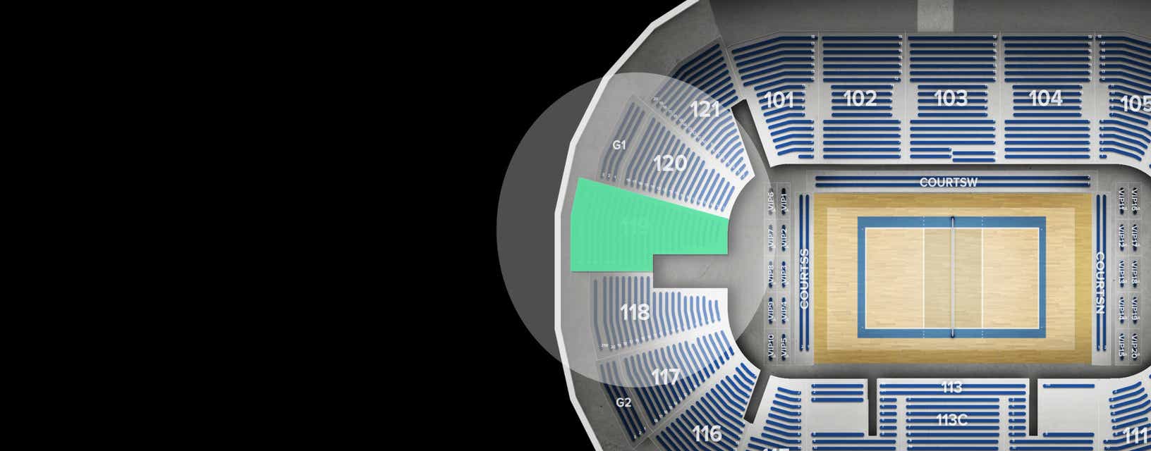 Seat view from Lower