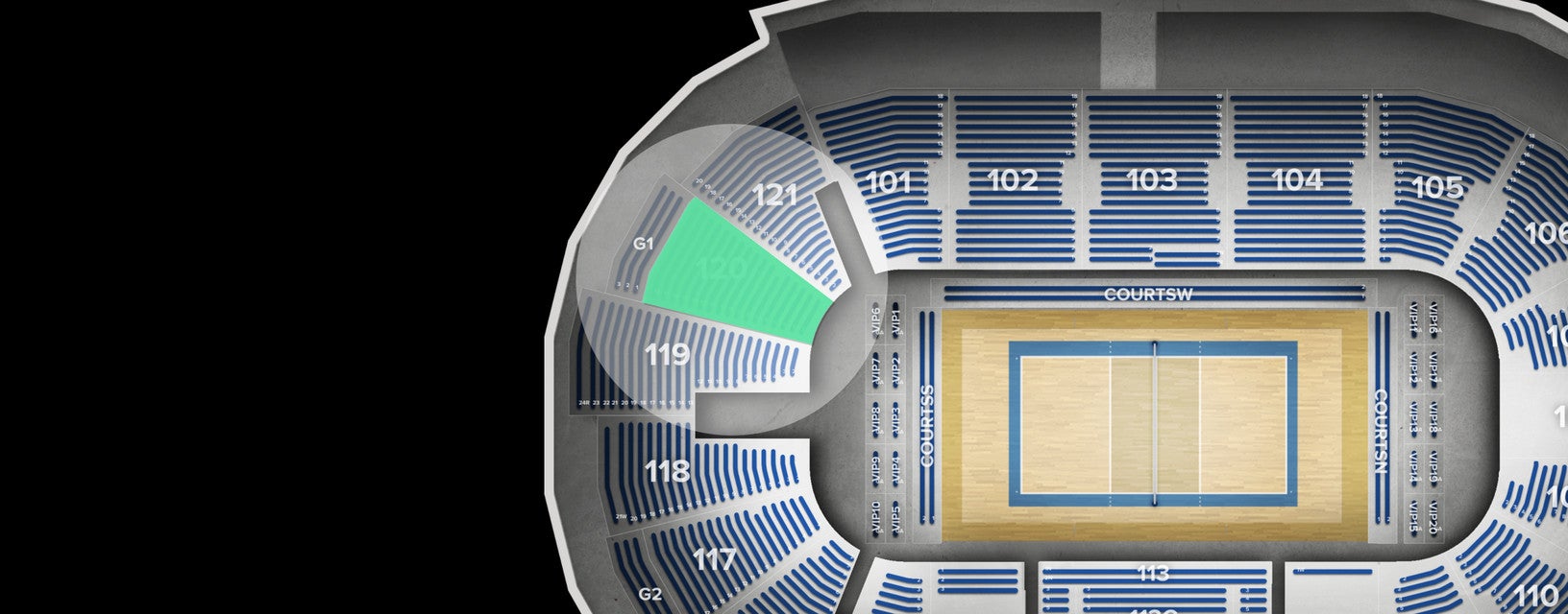 Seat view from Lower
