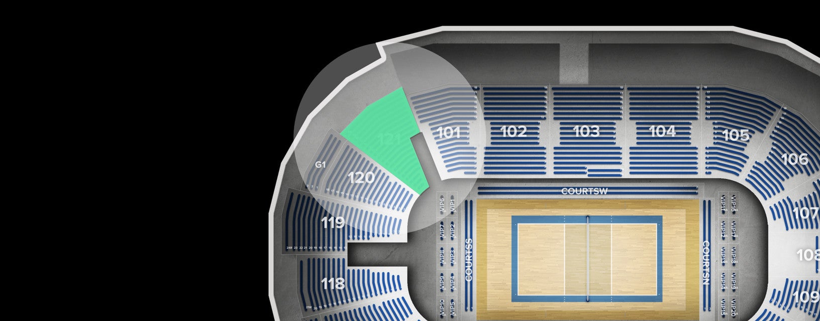 Seat view from Lower