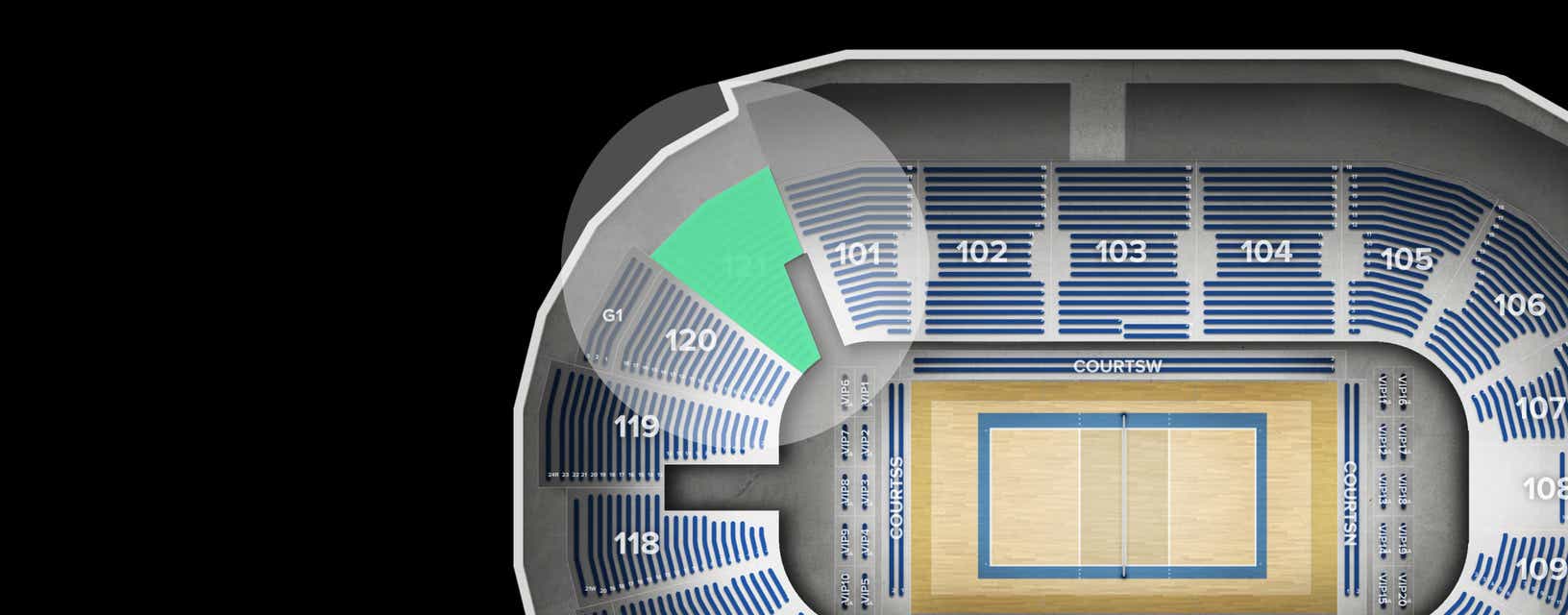 Seat view from Lower