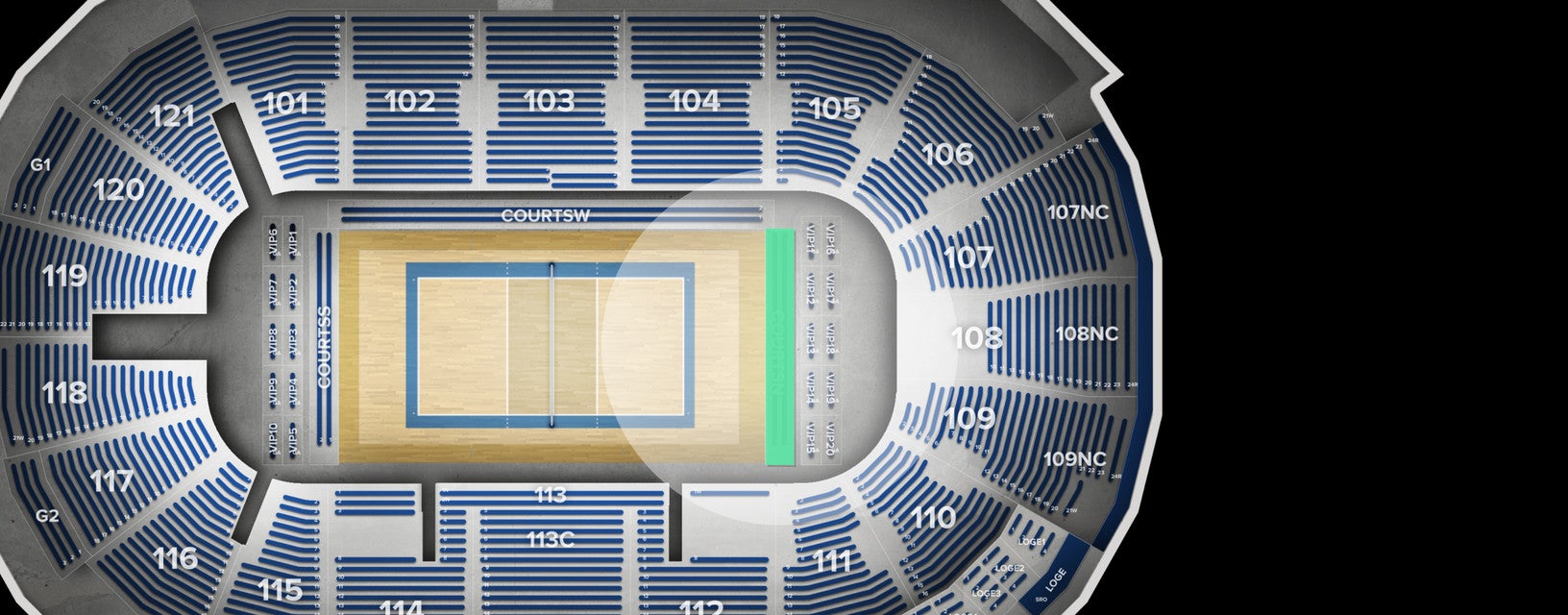 Seat view from 