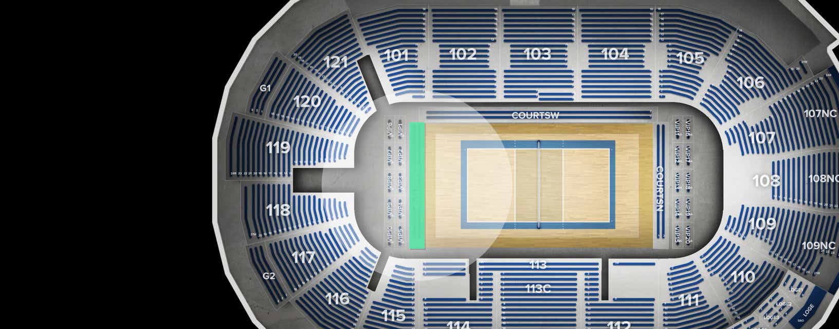 Seat view from