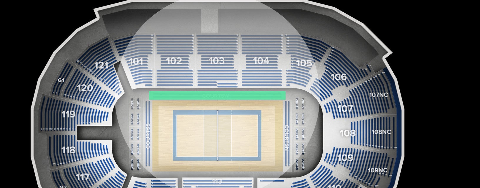 Seat view from 
