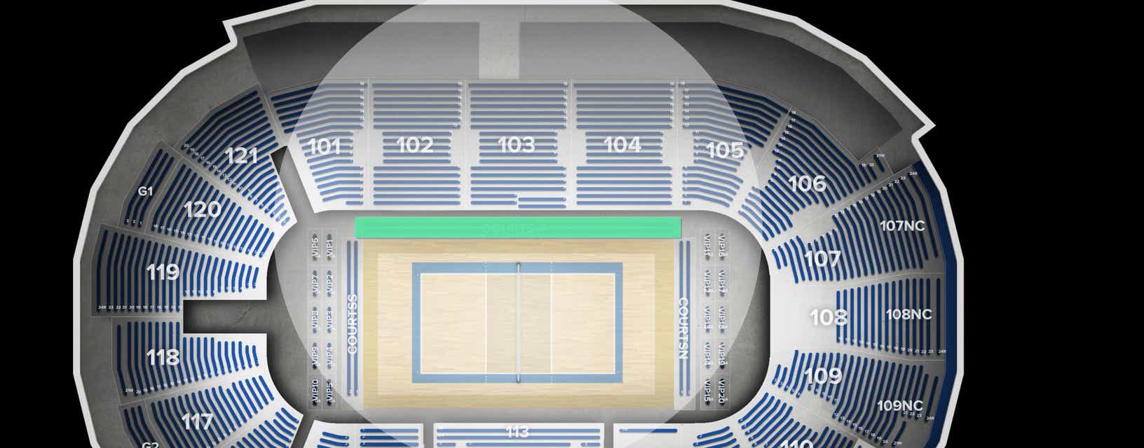 Seat view from