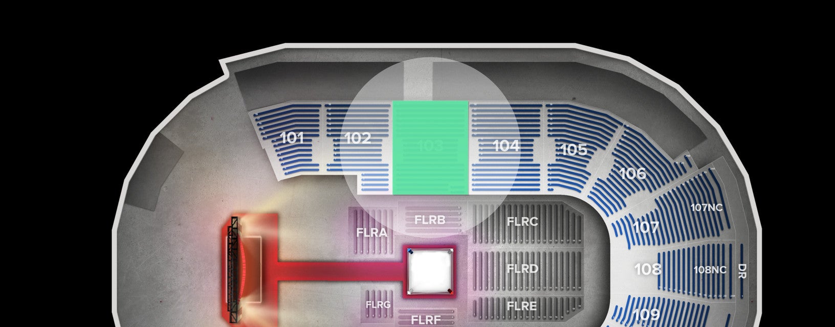 Seat view from Lower