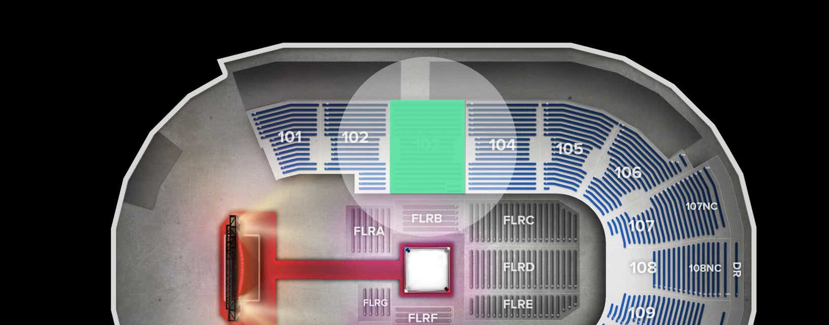 Seat view from Lower