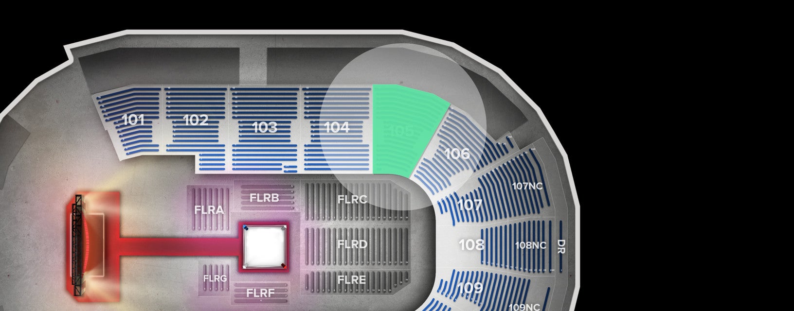 Seat view from Lower