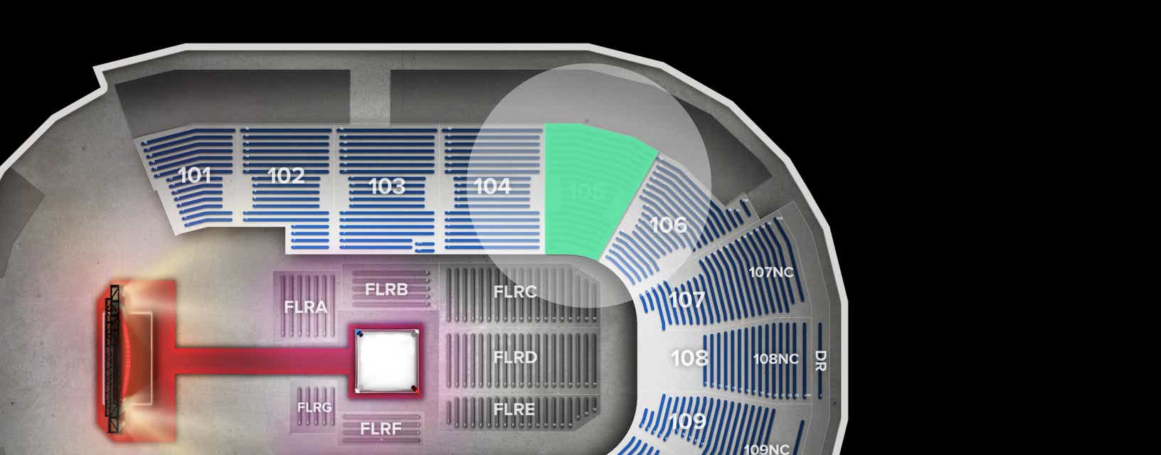 Seat view from Lower
