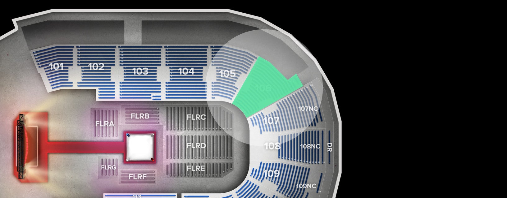 Seat view from Lower