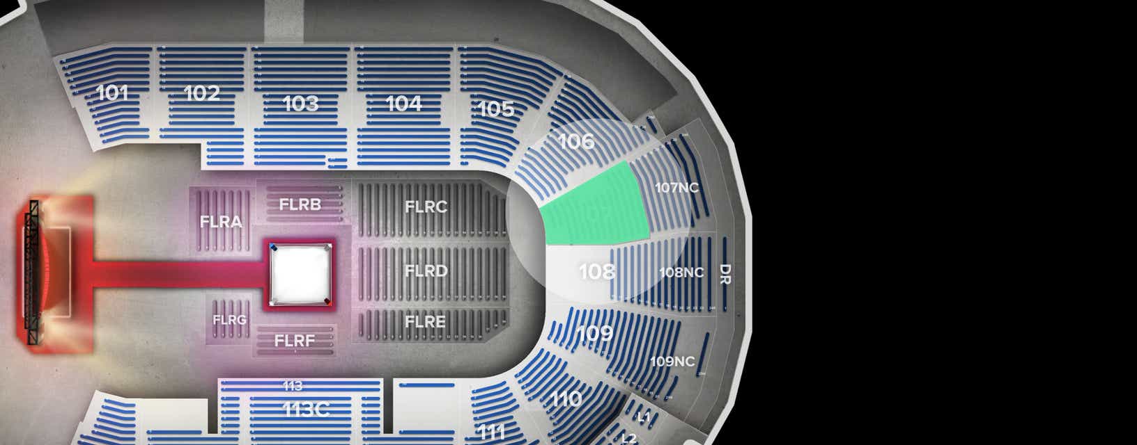 Seat view from Lower